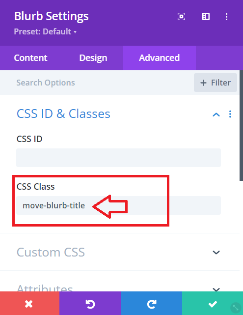 Adding a custom CSS class to the Divi blurb module will allow you to precisely target and style only this module using CSS