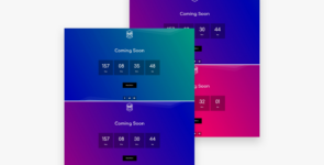 Coming Soon Page With Animated Gradient Background on Divi Cake