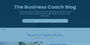 Business Coach Blog Layout on Divi Cake