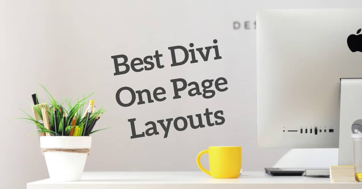 Best Divi One Page Layouts