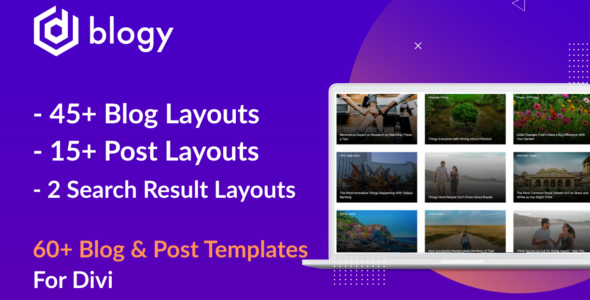 Blogy – Divi Blog and Post Layouts on Divi Cake