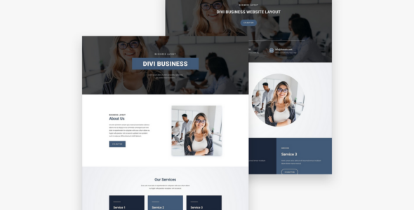 Business 10 Divi Layout Pack – 10 Homepage layout on Divi Cake