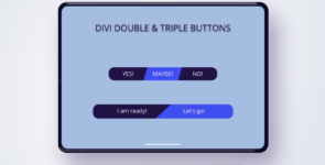 Double and Triple buttons for DIVI on Divi Cake