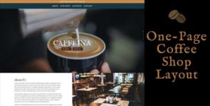 Caffeina – One Page Coffee Shop Layout on Divi Cake