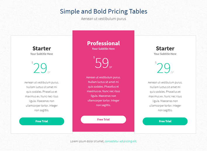 Divi Pricing Tables