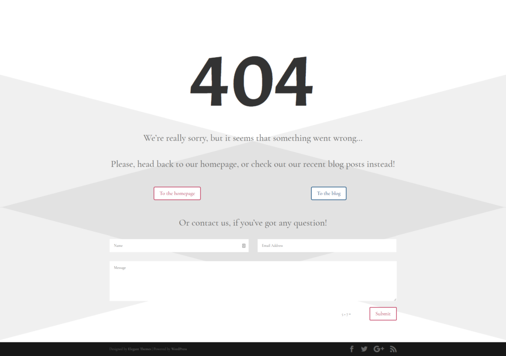 Divi Minimal 404 Page #2