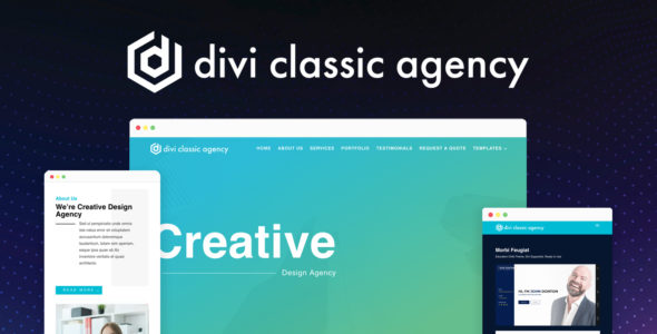 Divi Classic Agency on Divi Cake