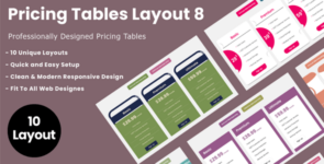 Divi Switch Pricing Tables Layout 8 on Divi Cake