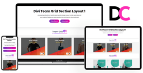 Team Grid – Divi Section Layout 1 on Divi Cake