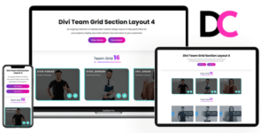 Team Grid – Divi Section Layout 4 on Divi Cake