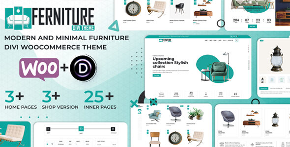 Furniture Shop Divi WooCommerce Theme on Divi Cake
