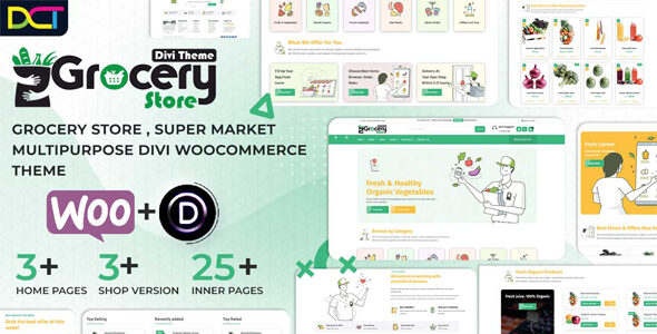 Grocery Store Divi WooCommerce Theme on Divi Cake