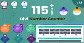 Divi Number Counter Layout Kit on Divi Cake