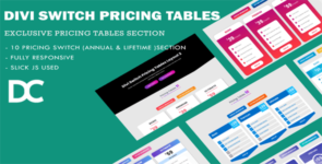 Divi Switch Pricing Tables Layout 2 on Divi Cake