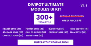 Divi Ultimate Modules UI Kit on Divi Cake