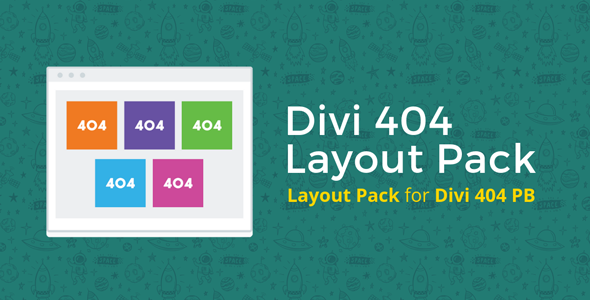 404 Page Layout Pack on Divi Cake