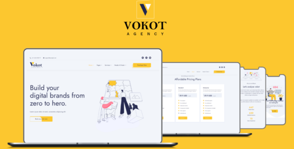 Vokot-IT Solution WordPress Theme on Divi Cake
