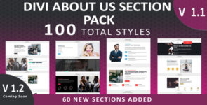 Divi About Us Section Pack on Divi Cake