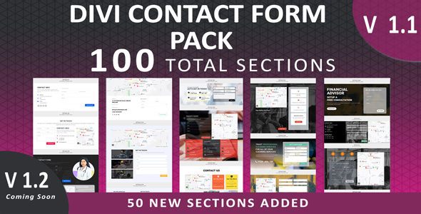 Divi Contact Form Bundle Pack on Divi Cake