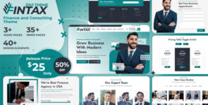 FinTax Divi Finance and Consulting Theme on Divi Cake