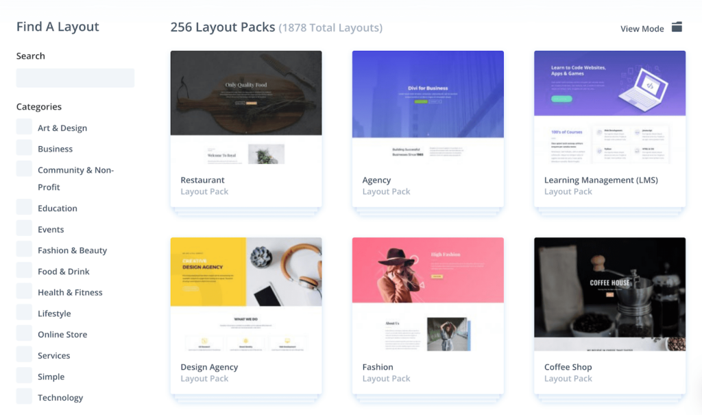An extensive range of Divi’s pre-designed layouts allowing creative freedom to users.