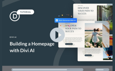 Building a Homepage With Divi AI From Start to Finish