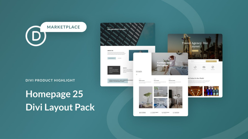 Explore the diverse range of pre-built Divi Layout packs for designing your Homepage