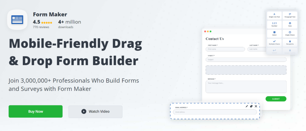 Design Mobile-Friendly and Drag-n-Drop Form Builder with Form Maker
