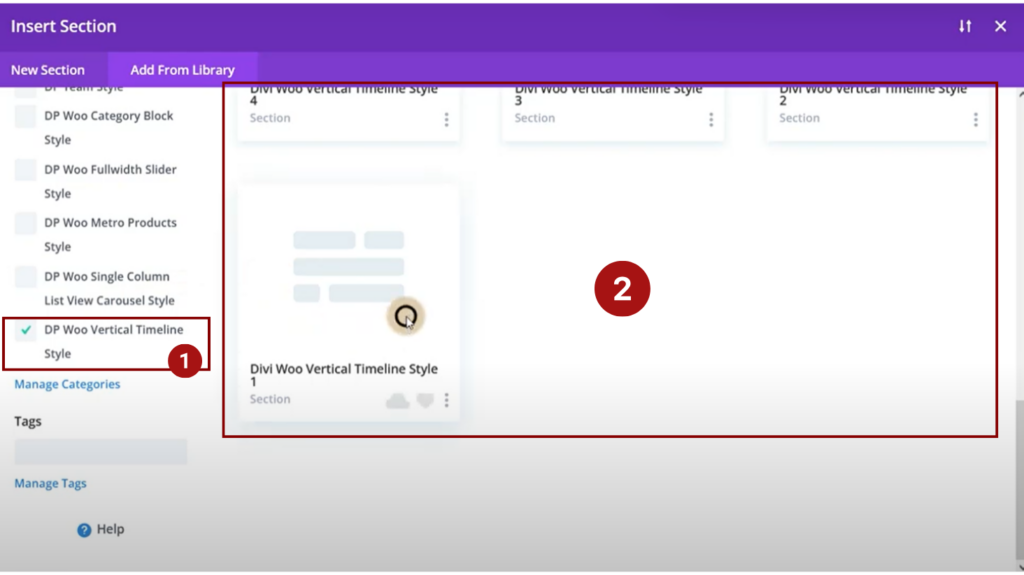Exploring Ultimate Divi Modules UI Bundle's Post Vertical Timeline Style: Importing Downloaded Modules