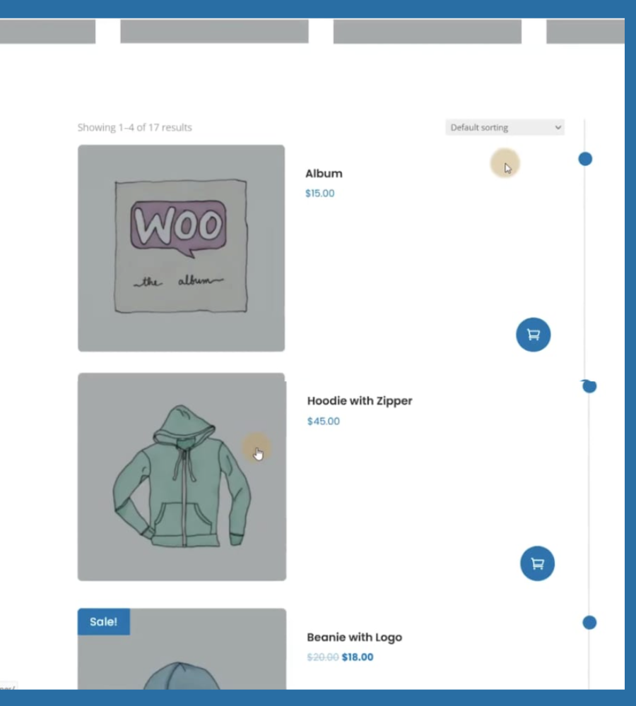 Ultimate Divi Modules UI Bundle: Showcasing Divi's Woo Vertical Timeline Display