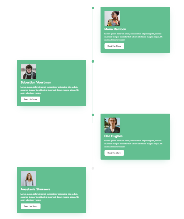 Create a content timeline of your progress, and team members' growth with Divi Supreme Pro