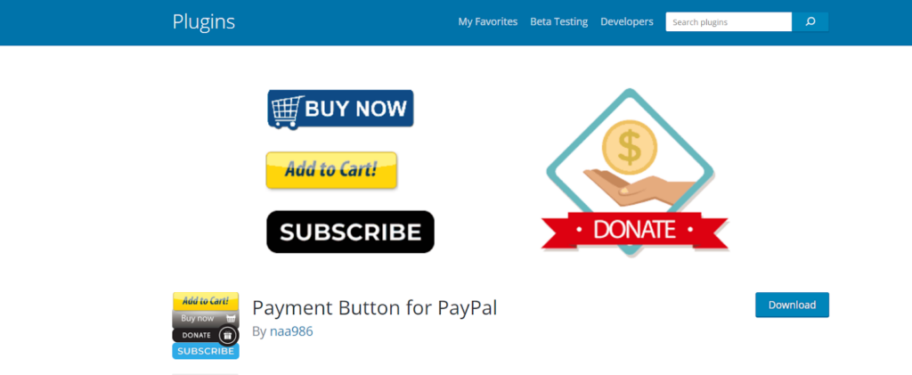 Payment Button for PayPal Free Divi Plugin for your Divi Website