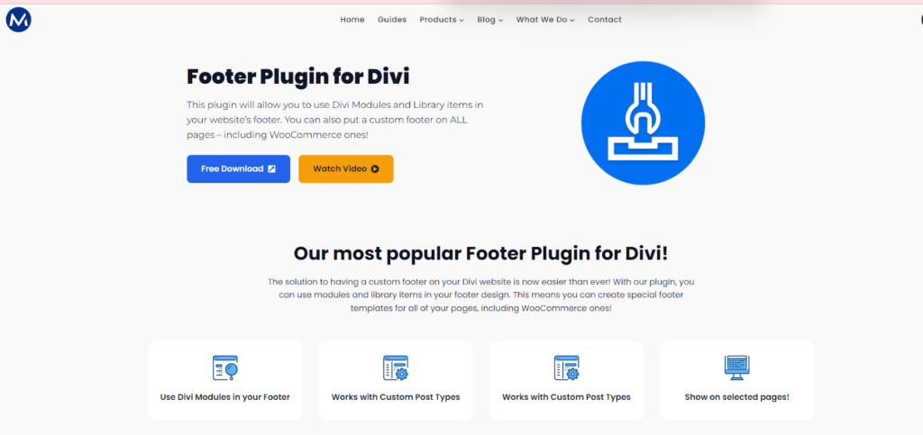 Footer Plugin for Divi Free Divi Plugin for your Divi Website