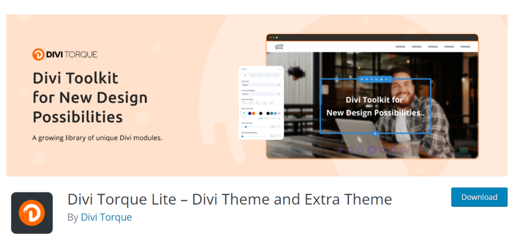 Divi Torque Lite – Divi Theme and Extra Theme Free Plugin for your Divi Website
