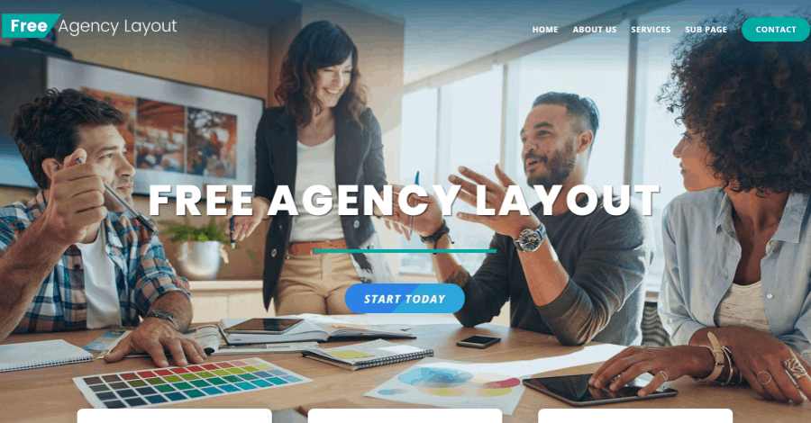 Agency Free Divi Layout