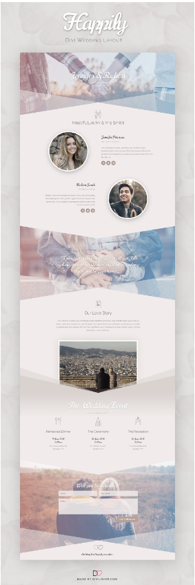 Happily Free Divi Layout