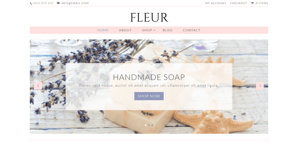 Fleur, a WooCommerce Child Theme perfect for E-commerce Website