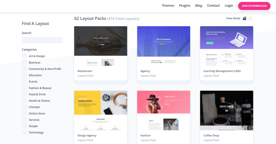 Divi Layouts for free