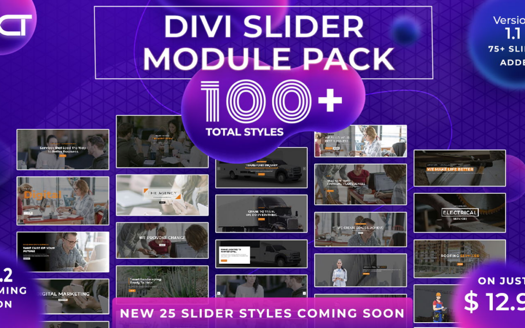 Divi Slider Module Pack: Unlock 100+ Stunning Sliders