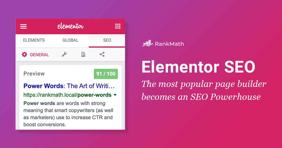 Elementor page builder is an SEO powerhouse