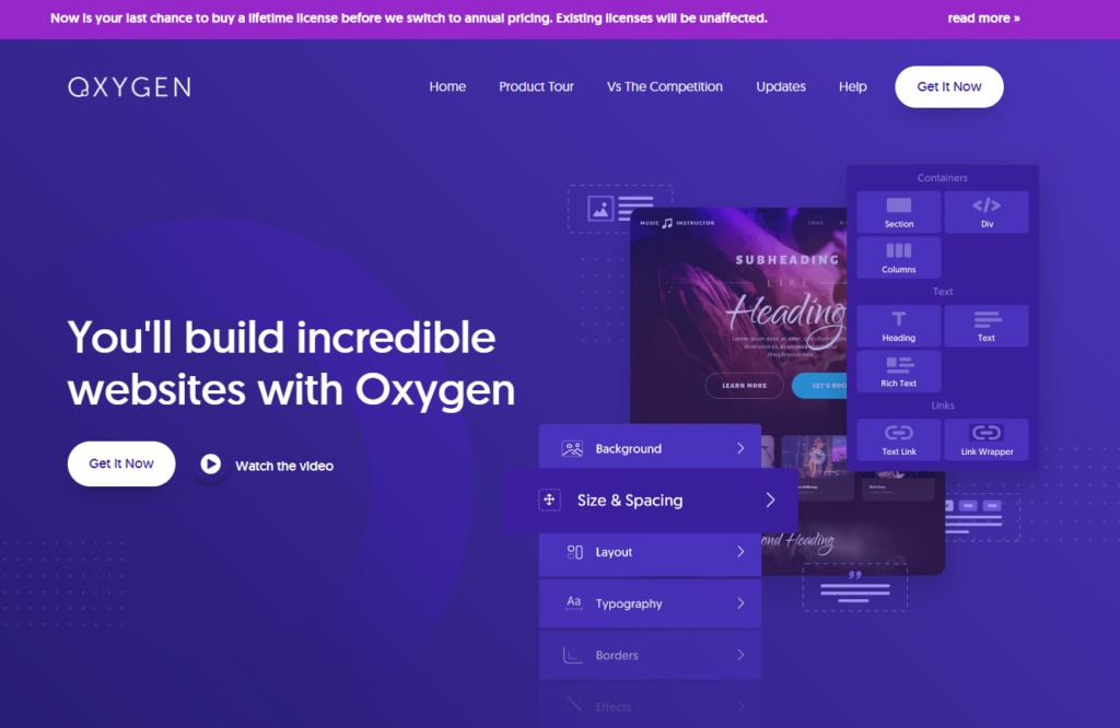 Oxygen page builder is a popular code-oriented page builder for WordPress 