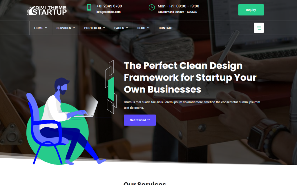 Divi Startup Agency, a Child Theme best for SEO Agencies