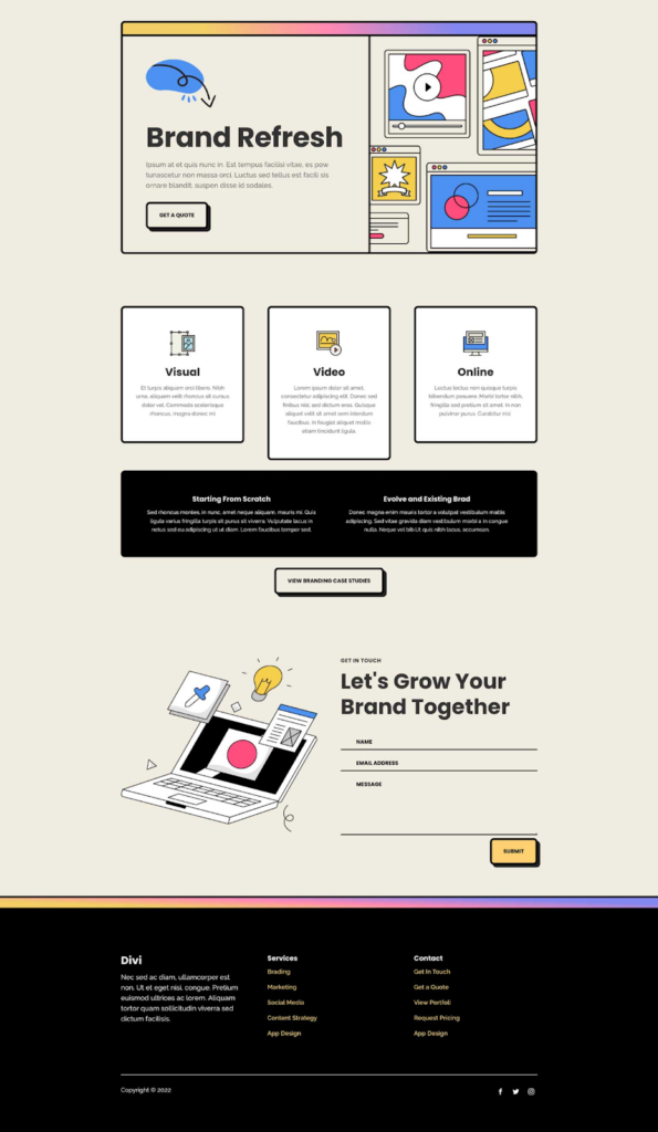 Marketing Agency Layout Pack for boosting engagement for your Divi Website to interact with your visitors better.