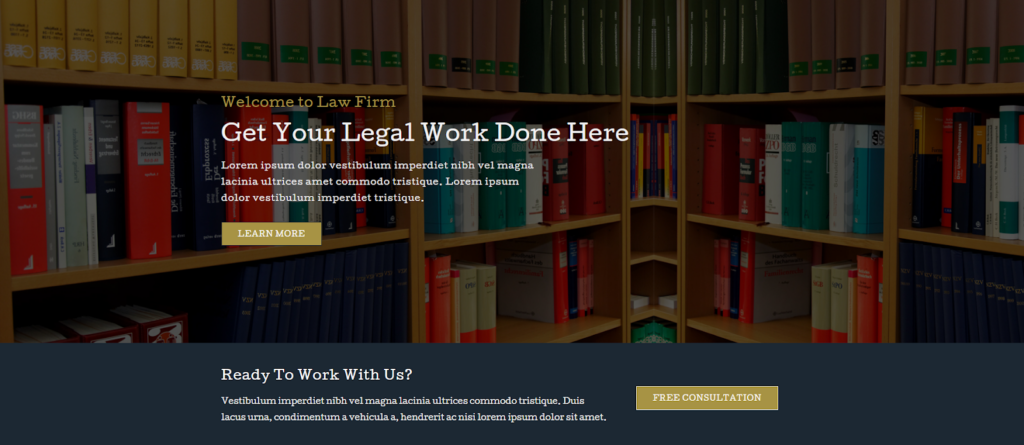 Legal Layout Pack for Law Firm Websites
