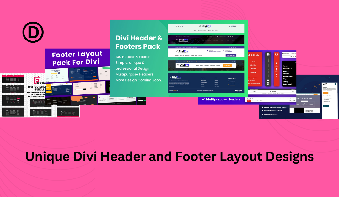 20 Unique Divi Header and Footer Layout Design Packs in 2024