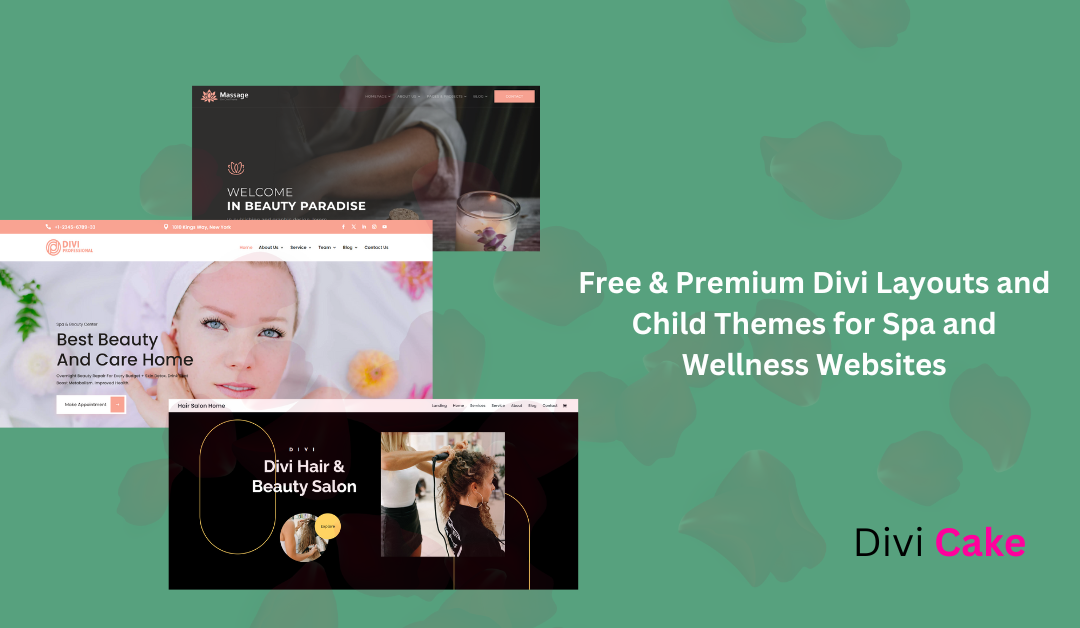 11 Divi Layouts and Child Themes for Spa and Wellness Websites in 2024 (Free & Premium)