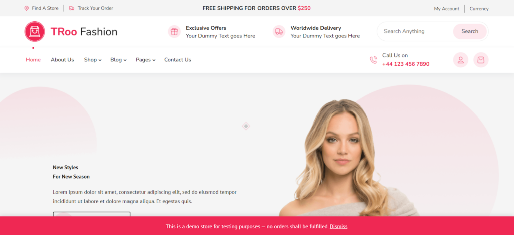 TRoo Fashion WooCommerce Divi Child Theme, a premade child theme for a fashion designer, personal stylist, or an e-commerce enthusiast for a WooCommerce website.