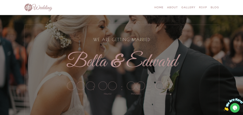 Divi Plus Wedding Child Theme, a premade Divi Child Theme for couples, wedding planners, and bridal businesses for a WooCommerce website
