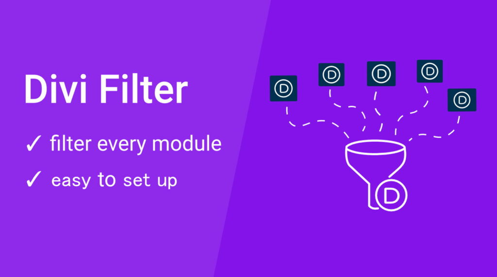 Filter for Divi Free Plugin for your Divi Website