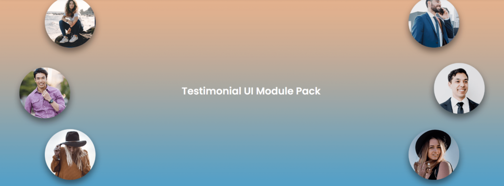 Testimonial UI Module Pack By DTC, pre-built Divi layouts and plugin to display your reviews in style for your WordPress site